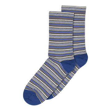 Mp Denmark Ada Ankle Socks In Blue
