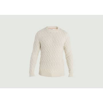 Icebreaker Cable Knit Crewneck In White
