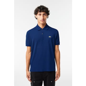 Lacoste Original L.12.12 Piqué Polo Shirt In Blue
