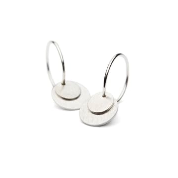 Pernille Corydon Small Coin Earrings In Silver In Metallic
