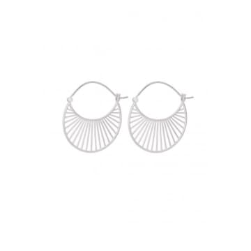 Pernille Corydon Large Daylight Earrings In Silver In Metallic