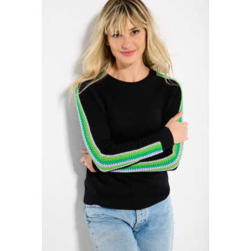Lisa Todd Black Linked Luxury Cashmere Sweater