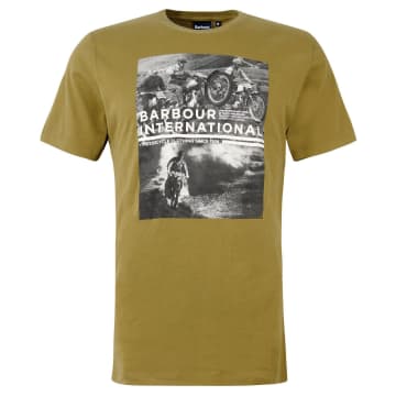 Barbour Race T-shirt Archive Olive In Green
