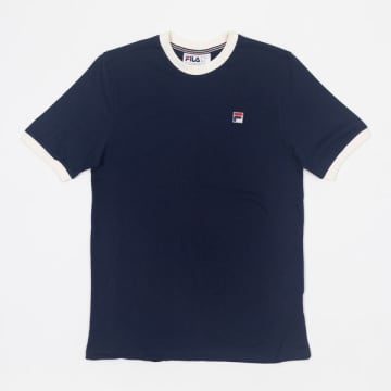 Fila Marconi Essential Ringer T-shirt In Navy In Blue