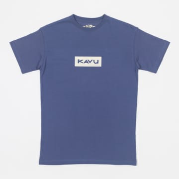 Kavu Word Block T-shirt In Blue
