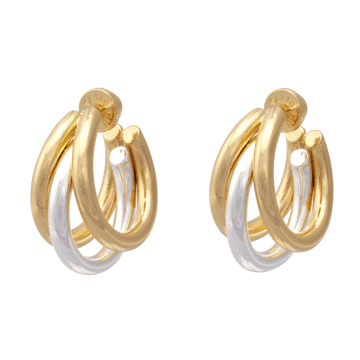 Talis Chains Claw Duo Earrings In Gold