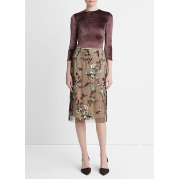 Stanwells Vince Begonia Sequin Skirt In Neutrals
