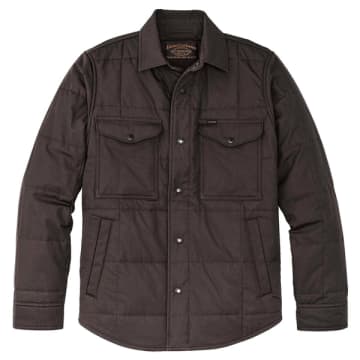 Filson Cover Cloth Quilted Jac-shirt In Mastic