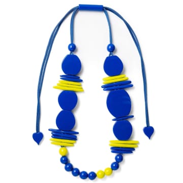 New Arrivals Minerva Necklace Blue/yellow