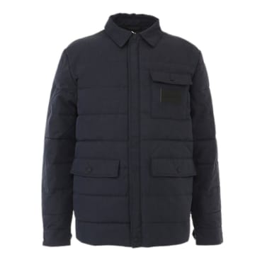 Replay Short Collar Jacket In Blue
