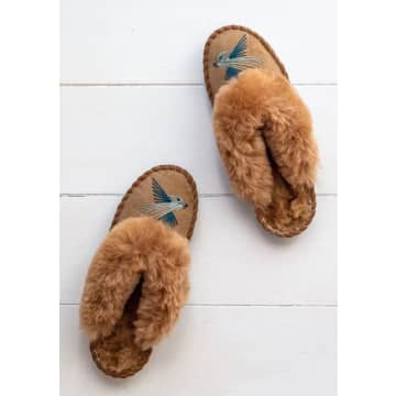 The Small Home Love Bird Mules In Blue