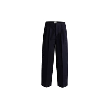 Mads Norgaard Heavy Twill Paria Trousers In Black