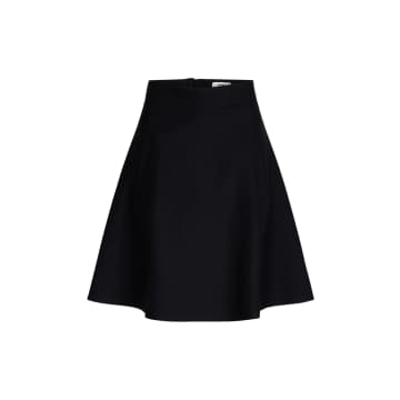 Mads Norgaard Heavy Twill Stelly Skirt In Black