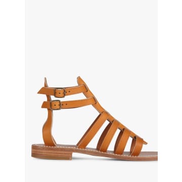Kjacques K. Jacques Sybaris Flat Sandals In Brown
