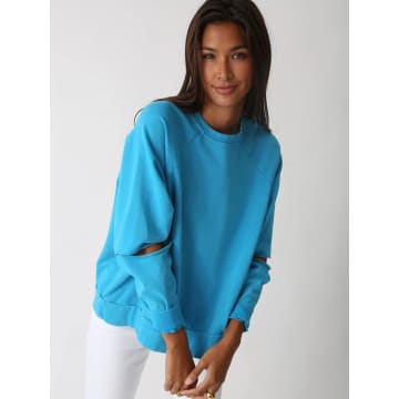 Electric & Rose Electric And Rose Frankie Sweatshirt In Blue