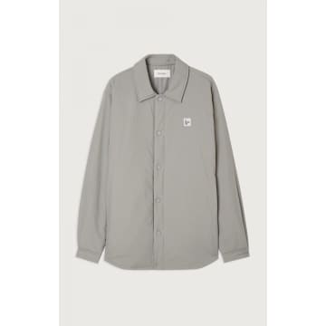 American Vintage Zotcity Shirt Jacket Pebble In Gray
