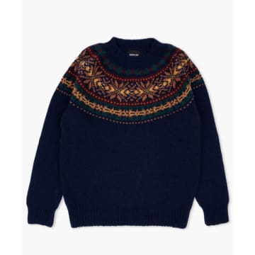 Shop Howlin' Fragments Of Light Sweater In Blue