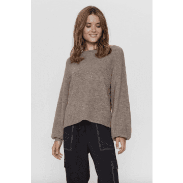 Numph Numelia Pullover Brownie