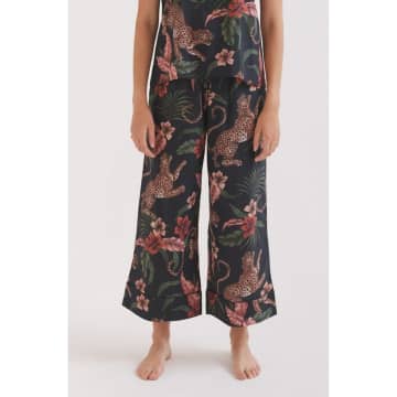 Shop Desmond & Dempsey Soleia Jungle Print Wide Leg Trouser Size: Xs, C