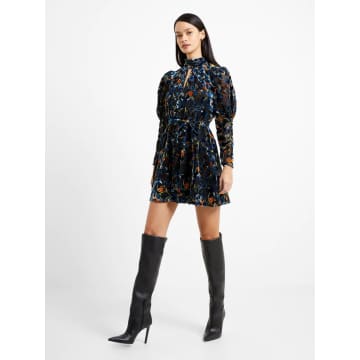 French Connection Avery Burnout Ls Dress/blackout