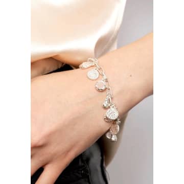 Bibi Bijoux Silver Savanna Charm Bracelet In Metallic