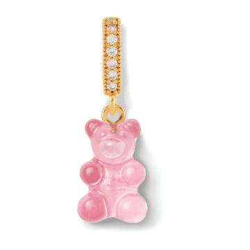 Crystal Haze Bubblegum Pink Nostalgia Bear In Metallic