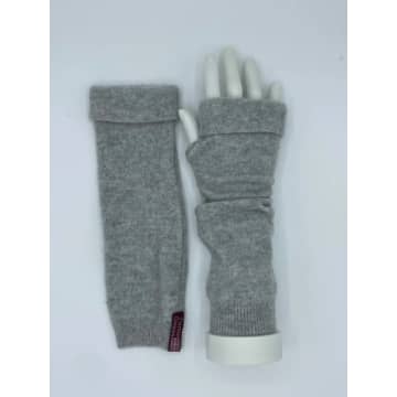 Turtle Doves Grey Cashmere Fingerless Gloves Option 1