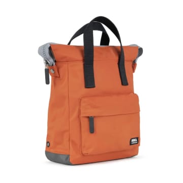 Roka Back Pack Rucksack Bantry B Small Black Label Recycled Repurposed Sustainable Nylon In Rooibos