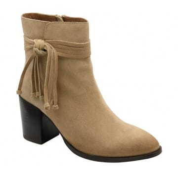 Ravel Sand Suede Soran Heeled Ankle Boots In Neutrals