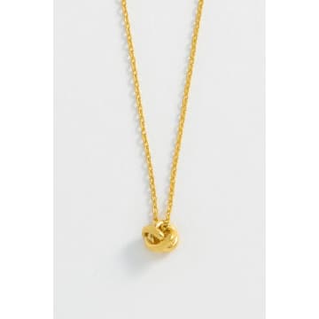 Estella Bartlett Knot Necklace In Gold