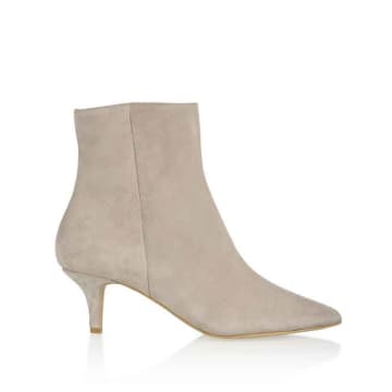 Dwrs Lugo Ankle Boots Beige Suede In Neturals