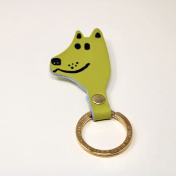 Ark Colour Design Ark Dog Head Key Ring In Green