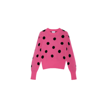 Compañía Fantástica Compania Fantastica Pink Polka Dot Knit