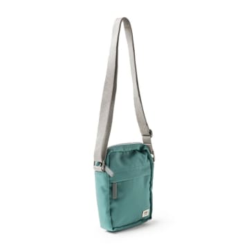 Roka London Cross Body Shoulder Bag Bond Recycled Repurposed Sustainable Canvas In Sage