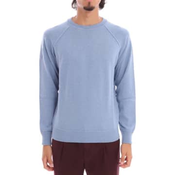 Filippo De Laurentiis - Sky Blue Wool & Cashmere Crew Neck Sweater Gc1mlr2a 820