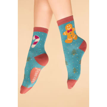 Powder Design Gingerbread Man Festive Ladies Socks