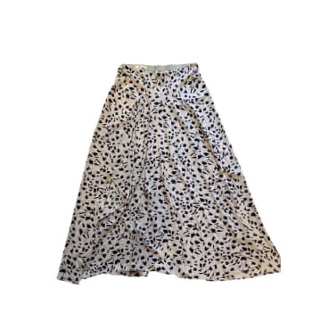 Patrizia Pepe Lilac Leopard Skirt In Animal Print