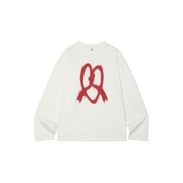 Partimento Brezel Painting Long Sleeve In White