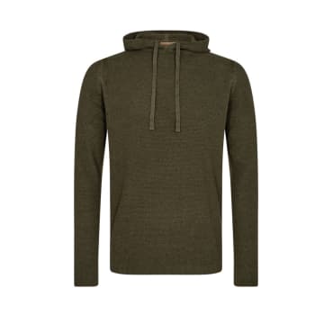 Mos Mosh Bowen Knitted Hoodie In Green