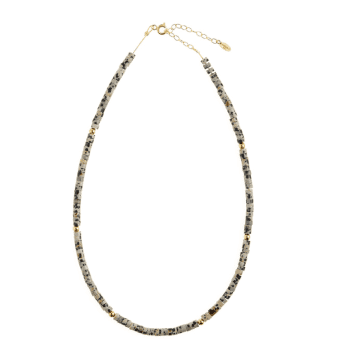 Hermina Athens Croc Dundee Necklace In Gold