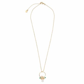 A Beautiful Story Sparkles Moonstone Mix Gold Necklace