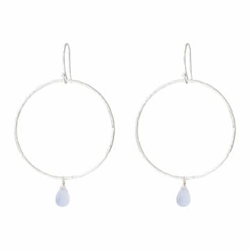 A Beautiful Story Embrace Blue Lace Agate Silver Earrings