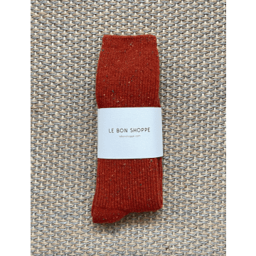 Le Bon Shoppe Gingerbread Snow Socks In Red