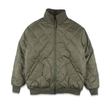 Taion Military Reversible Hi-neck Down Jacket In Green