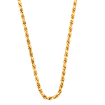 Hermina Athens Achilles Thick Chain Necklace In Gold