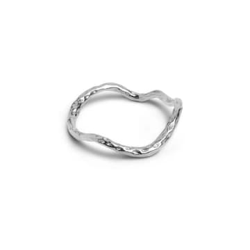 Enamel Copenhagen Sway Ring In Silver In Metallic