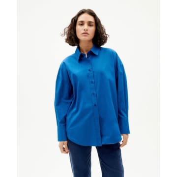 Spoiled Life Thinking Mu Carangi Shirt In Blue