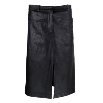 Designers Remix Maya Front Slit Skirt In Black