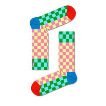 Happy Socks - Checkerboard Socks P000077 In Multi