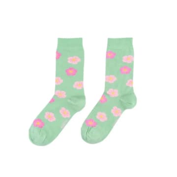 Coucou Suzette Sakura Socks In Green